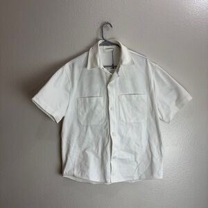 Zara Snap Button Up Shirt Size Medium
